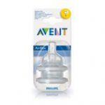 - Nhradn silikonov savika AVENT Airflex - 1 otvor, 2 ks   0m+ od  firkon-kocarky.cz